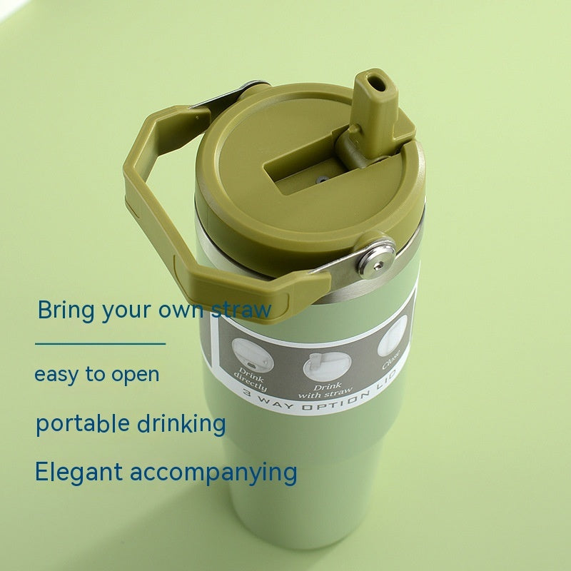 Stainless Steel IceFlow Flip Straw Tumbler