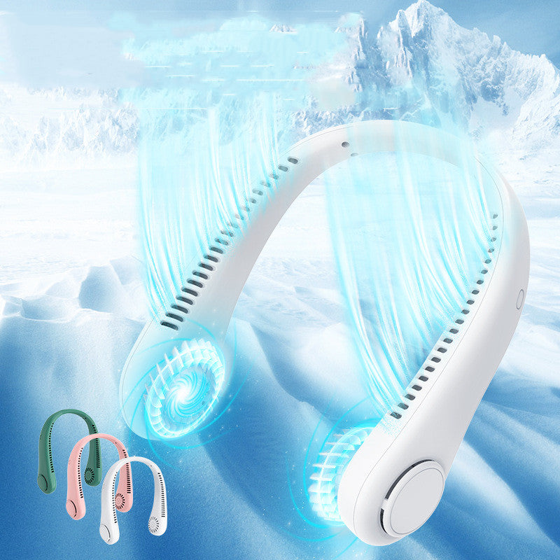 Portable Neck Fan, Hands-Free Twistable, Rechargeable
