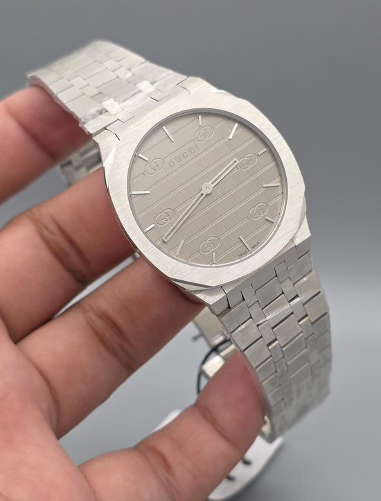 Gucci 25H Stone GG Stripe Dial Super Clone Master Copy
