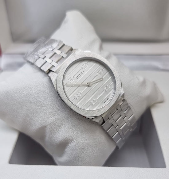 Gucci 25H Silver White Dial Super Clone Master Copy