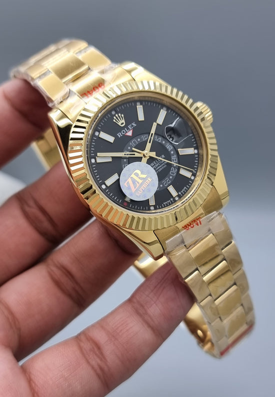 Rolex Sky-Dweller Yellow Gold Edition Super Clone Master Copy