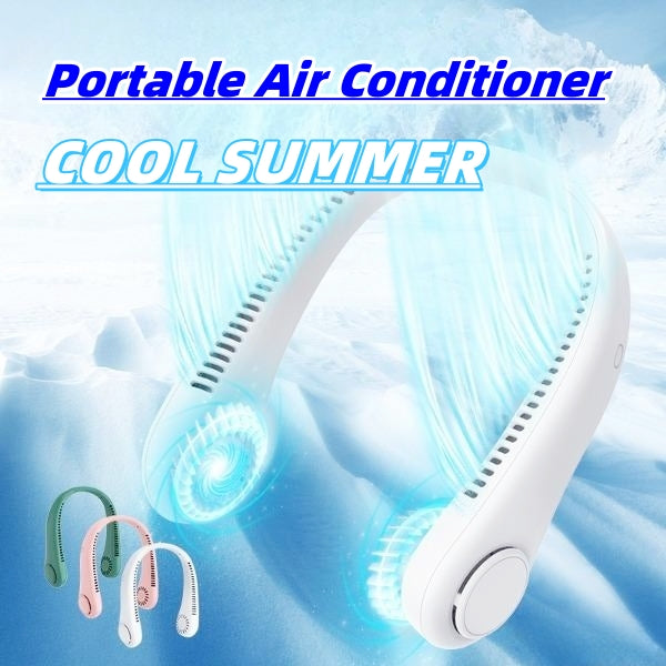 Portable Neck Fan, Hands-Free Twistable, Rechargeable